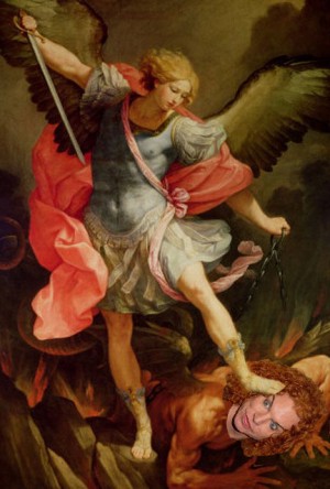 The Archangel Michael Defeating Carrot Top