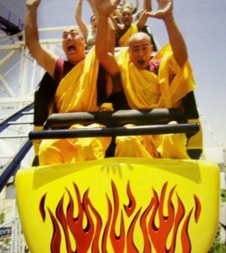 Monks on a roller coaster