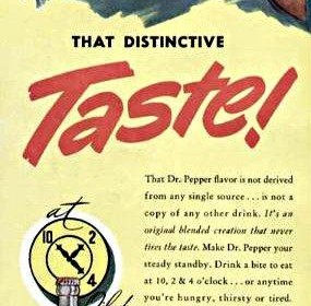 Classic Dr Pepper Advertisement