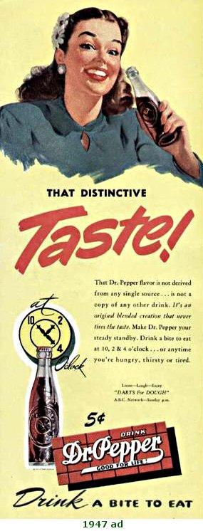 Classic Dr Pepper Advertisement