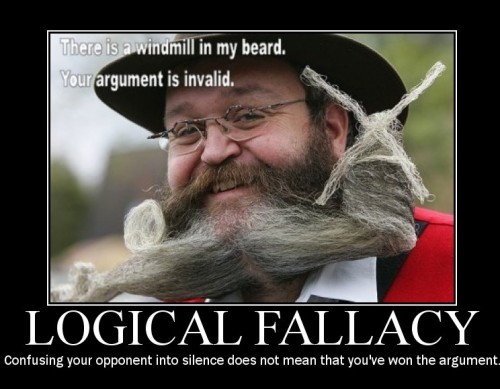 logical fallacy demotivator