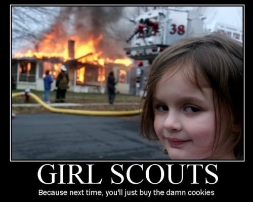 Girl Scouts Demotivator