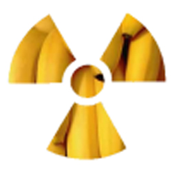 The symbol of radioactive bananas