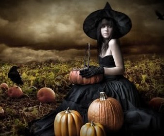 Witch On A Pumpkin