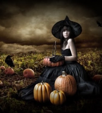 Witch On A Pumpkin