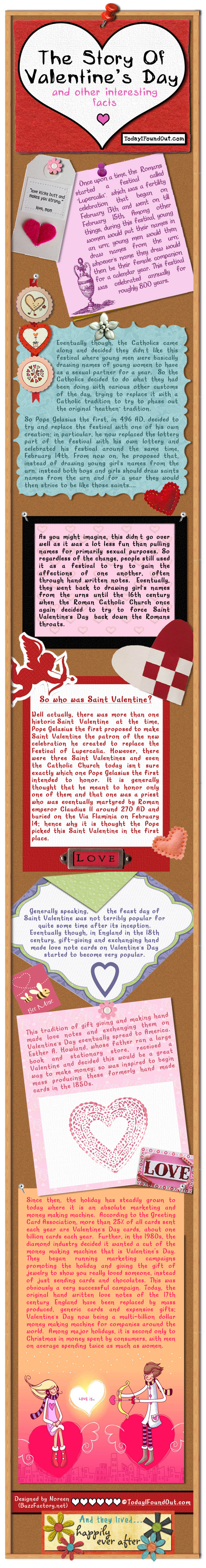 History Of Valentine's Day Infographic