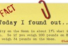 The Gravity of the Moon Compared to Earth