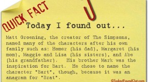Where the Names of The Simpsons Family Came From