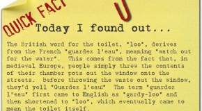 Where the Word “Loo” Came From