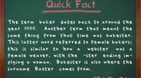 A “Bakester” was Once the Proper Word to Refer to a Female Baker