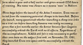 November 29: Enos the Chimpanzee Becomes the First Chimpanzee to Orbit the Earth