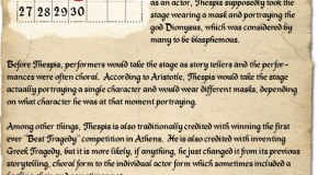 November 23: Thespis of Icaria Becomes the World’s First Actor