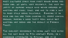 French Toast was Originally Typically Made Using Stale Bread