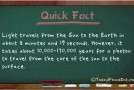 How Long it Takes Light from the Sun to Reach the Earth