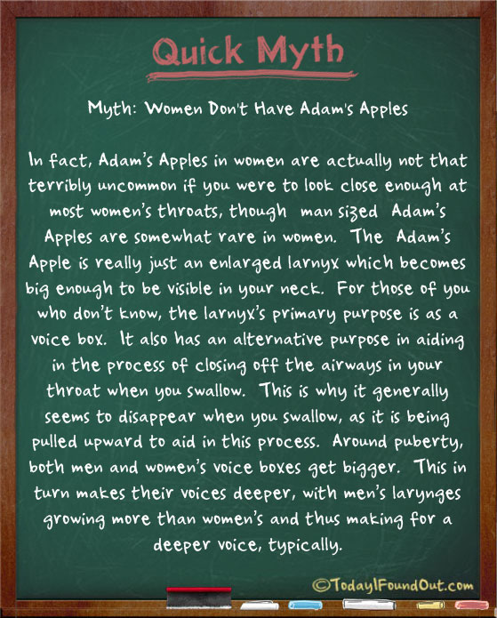 Womans adams apple
