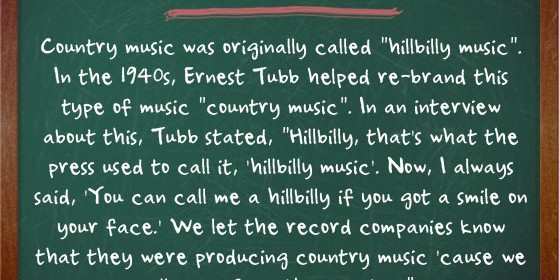 country music facts