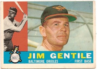 jim gentile baseball card