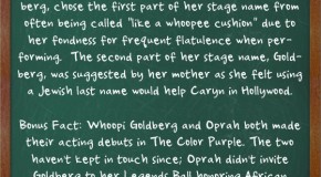 Whoopi Goldberg’s Real Name is Caryn Elaine Johnson