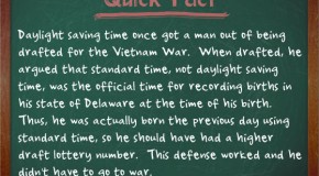 Daylight Saving Time Once Got a Guy Out of Having to Go Fight in the Vietnam War