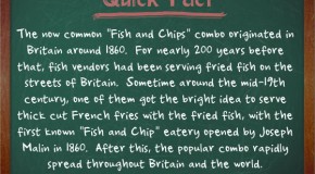 The “Fish and Chips” Combo Originated in Britain Around the Mid-19th Century