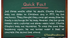 Charlie Chaplin’s Body Was Once Stolen and Ransomed
