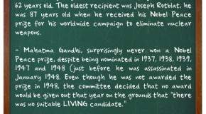 3 Interesting Nobel Prize Facts