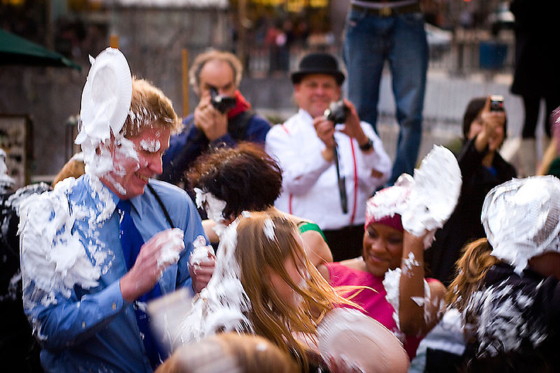 Pie Face Game Rigged To Throw Pie At Anyone But You