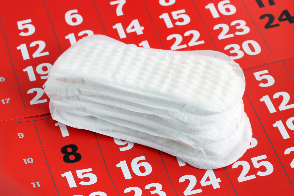 menstrual bleeding for a month