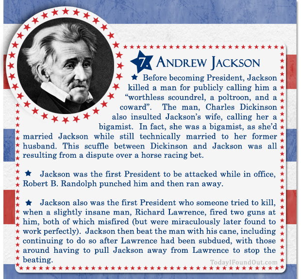 100+ Facts About US Presidents 7- Andrew Jackson