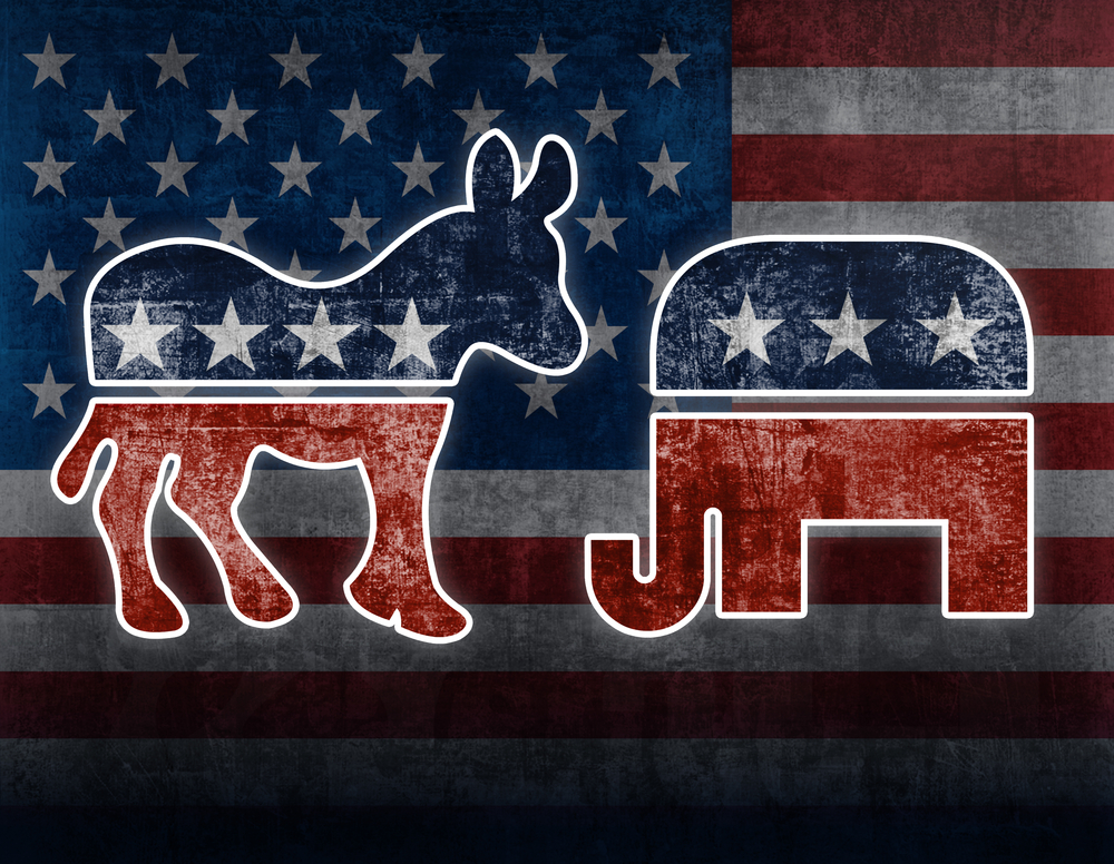 Image result for donkey and elephant represent in politics
