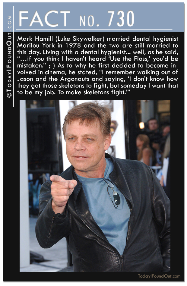 Mark hamill and a Dental Hygienist