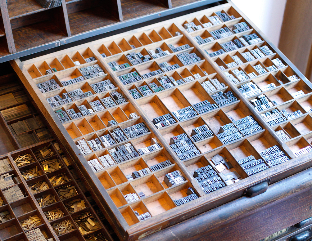 Letter printing press discount