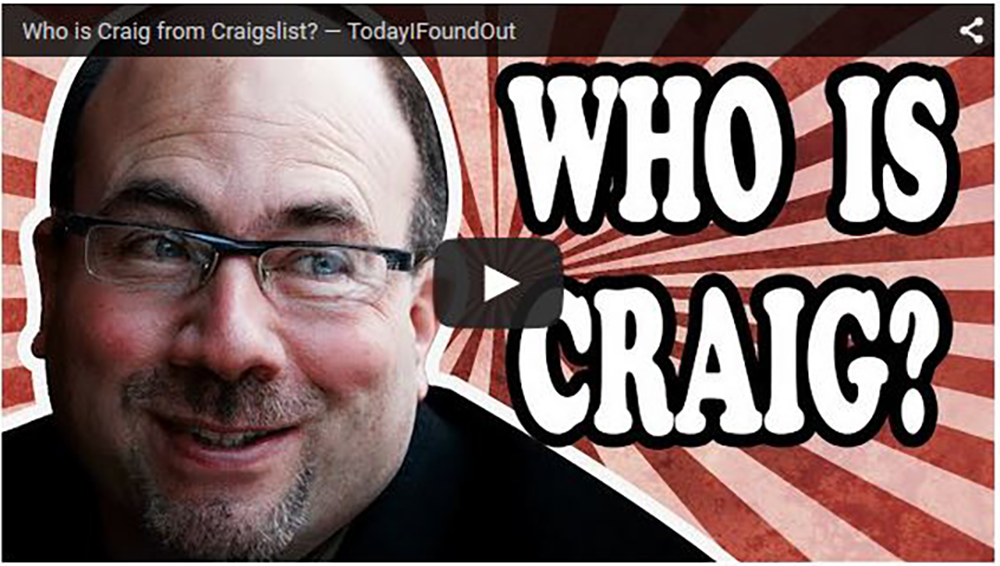 The Story of How Craig Started His List