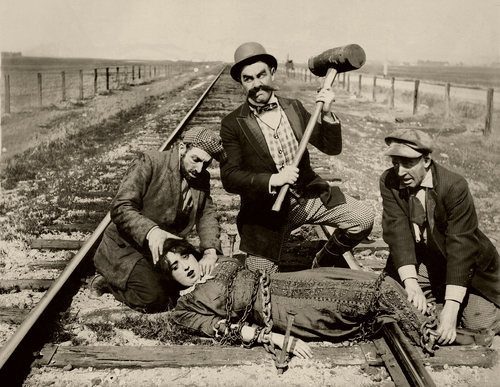 Damsel in Distress to a Railway Track ...