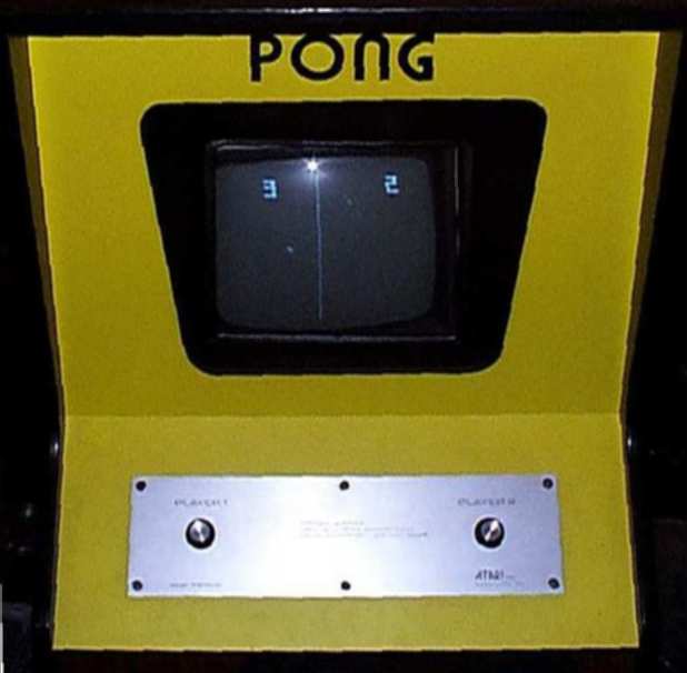 Resultat d'imatges de 1972 Atari announces the release of Pong, the first commercially successful video game.