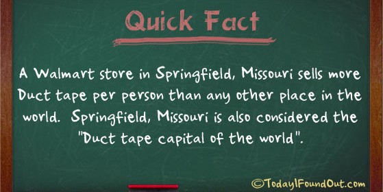 Duct Tape Facts