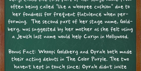 whoopi goldberg facts